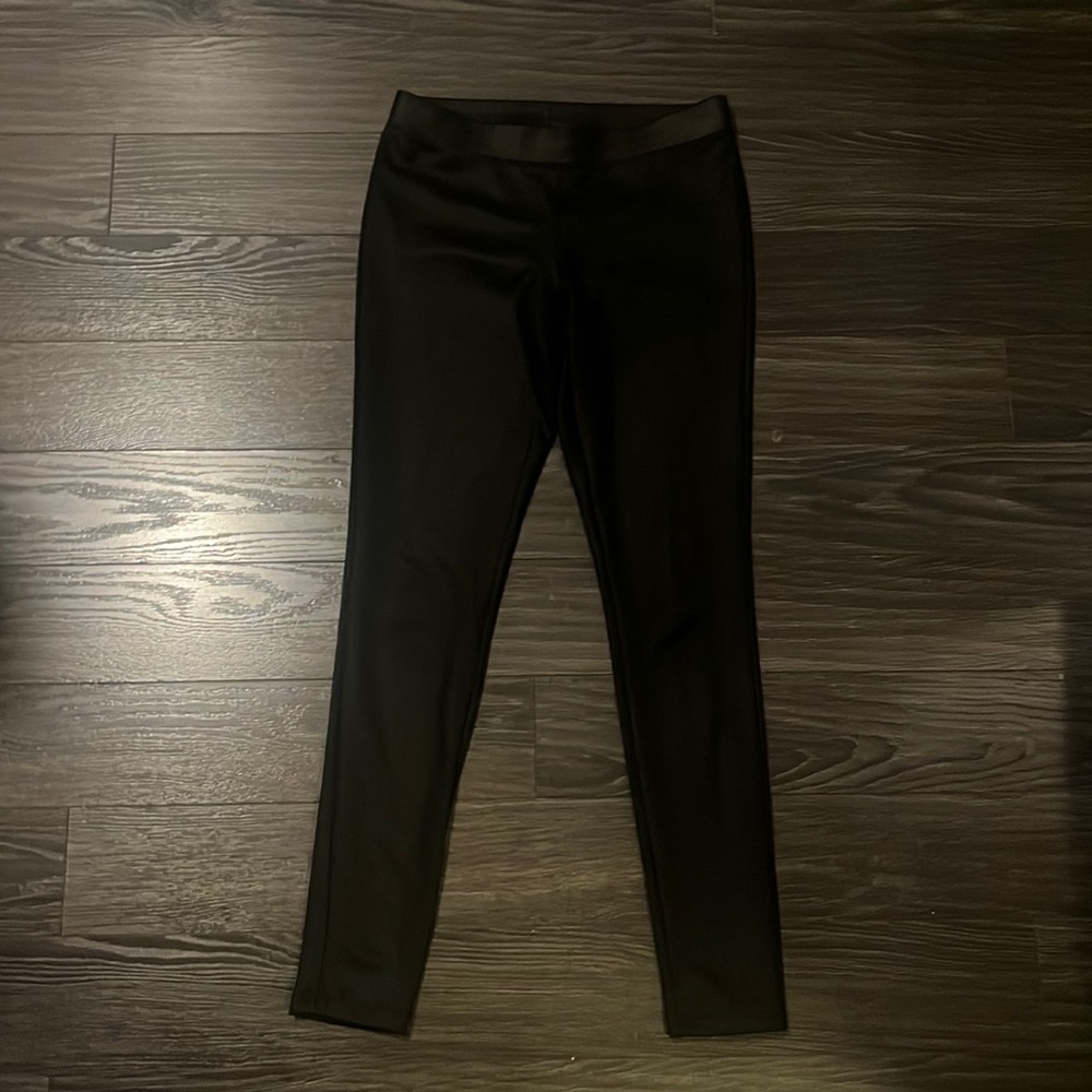 Black Faux Leather Leggings